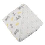Vintage Bicycle and Northern Star Bamboo Muslin Newcastle Blanket - Image 2