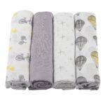 Traveler Bamboo Muslin Swaddle 4PK - Image 2