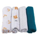 Forest Friends Cotton Muslin Swaddle 4PK - Image 2