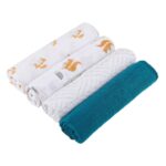 Forest Friends Cotton Muslin Swaddle 4PK - Image 3