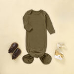 Long Sleeve Knotted Sleeping Gown - Image 5