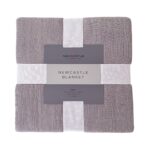Newcastle Grey Oversized King Luxury Bamboo Bed Blanket