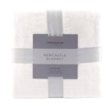 Pristine White Oversized King Luxury Bamboo Muslin Bed Blanket