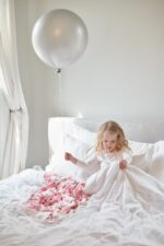 Cherry Blossom Bamboo Muslin Newcastle Blanket - Image 5