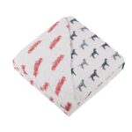 Fire Truck and Dalmatian Cotton Muslin Newcastle Blanket - Image 2