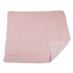 Pink Deer and Primrose Pink Plaid Cotton Muslin Newcastle Blanket - Image 3