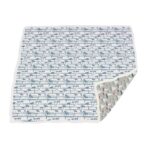 Ocean Palm Trees and Marina Sailboats Bamboo Newcastle Blanket - Image 3