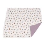Sierra Fox and Deer and Orchid Lavender Cotton Newcastle Blanket - Image 4