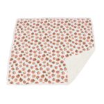 Carnelian Peaches and Black and White Polka Dot Newcastle Blanket - Image 4