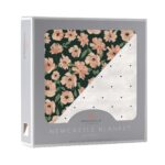 Canyon Sunset Flowers and White Polka Dot Newcastle Blanket - Image 2