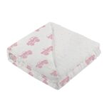 Pink Monster Trucks & Pink Polka Dot Bamboo Newcastle Blanket - Image 3