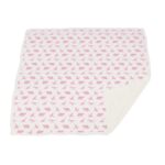 Pink Dinosaurs & Pink Polka Dot Bamboo Newcastle Blanket - Image 4