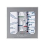Ocean Tides Bamboo Swaddle 3 Pack