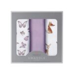 Mountain Meadow Swaddle 3 Pack; Sierra Fox & Butterfly
