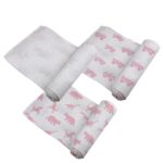 Pretty In Pink Bamboo Muslin Swaddle 3PK - Image 3