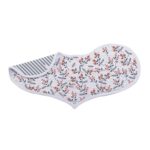Blooms Floral Bamboo Heart Bib 2PK - Image 4
