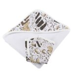 Animal Print Bamboo Hooded Towel and Washcloth Set - Image 3