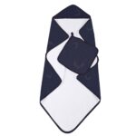 Midnight Moon Bamboo Hooded Towel and Washcloth Set - Image 2