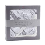 London, Paris, New York Hooded Towel and Washcloth Set - Image 3