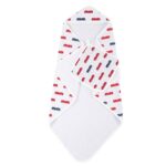 Blue and Red Fire Trucks Hooded Towel and Washcloth Set - Image 3