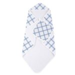 Blue Buffalo Check Plaid Hooded Towel and Washcloth Set - Image 2