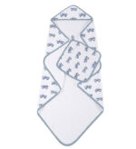 Indigo Monster Trucks Cotton Hooded Towel and Washcloth Set - Image 3