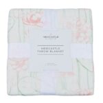Water Lily Bamboo Throw Blanket
