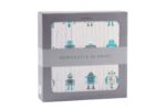 Robots Cotton Muslin Newcastle Blanket - Image 5