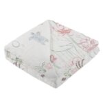 Turtles and Water Lily Bamboo Muslin Newcastle Blanket - Image 2