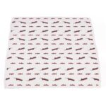 Vintage Steam Trains and Blue Stripe Bamboo Muslin Newcastle Blanket - Image 5