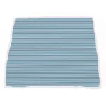 Vintage Steam Trains and Blue Stripe Bamboo Muslin Newcastle Blanket - Image 4