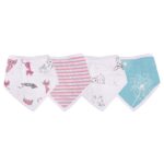 Dandelions Bamboo Bandana Bib 4PK - Image 2